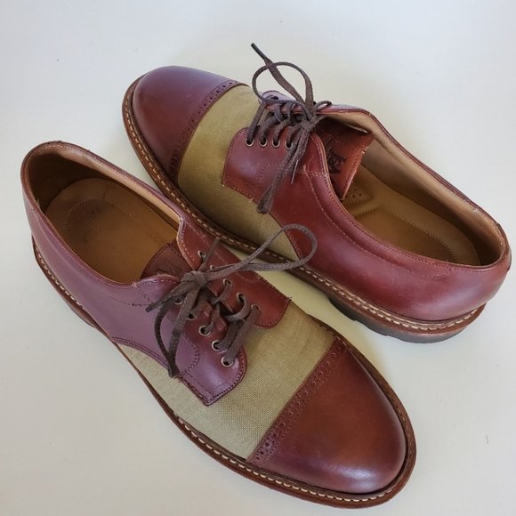 Johnston and Murphy Passport 2 toned leather oxford cap toe - Picture 1 of 9